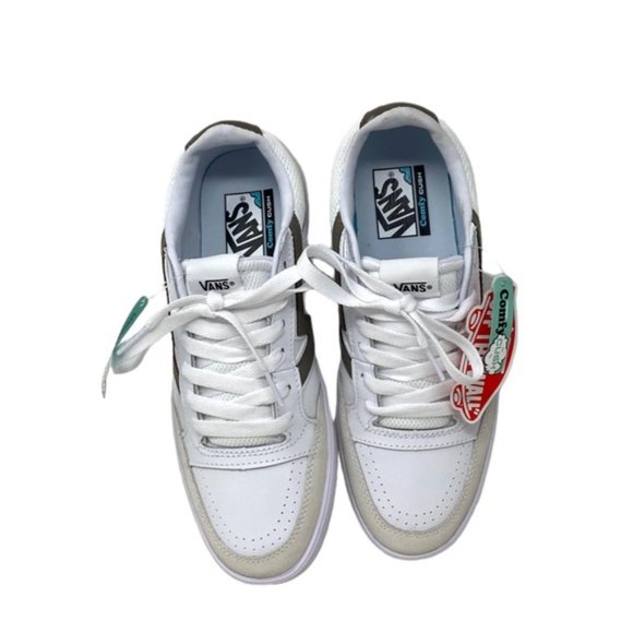 VANS Women Lowland ComfyCush Shoes Low Sneakers Suede Leather Beige VN0A7TNL1NU - Picture 7 of 9